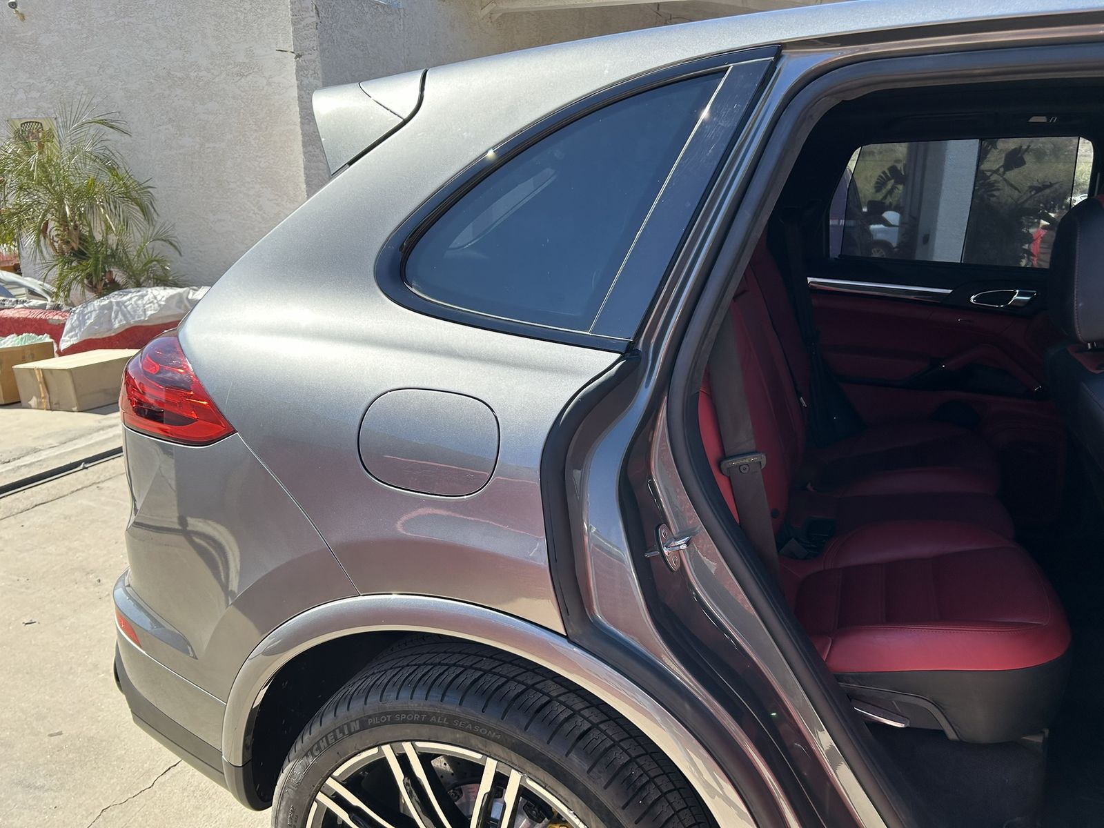 Porsche Cayenne after collision repair, fully restored